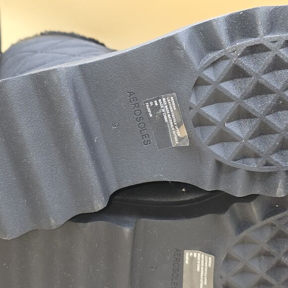 Aerosoles Solace Black Leather Ankle Booties 9M - Picture 7 of 9